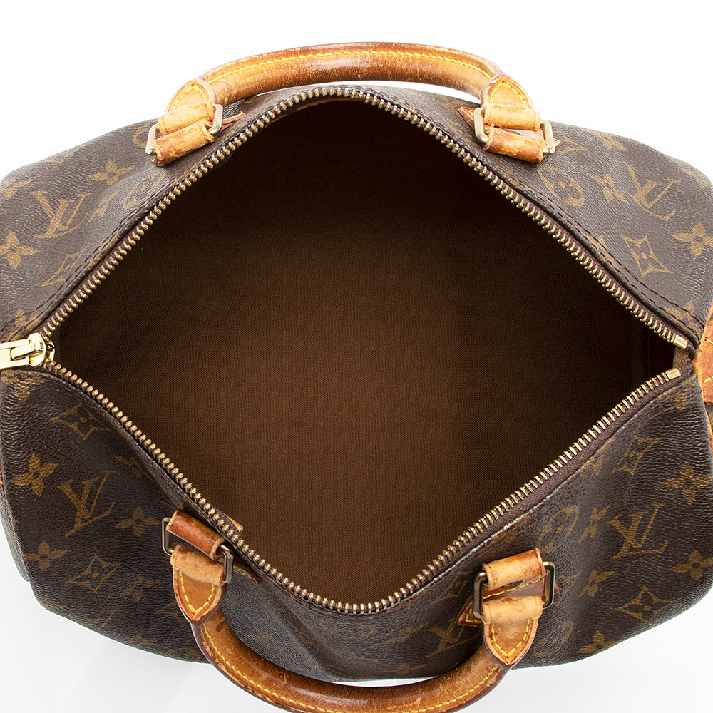 Louis Vuitton Vintage Monogram Canvas Speedy 30 Satchel - FINAL SALE (SHF-17455)