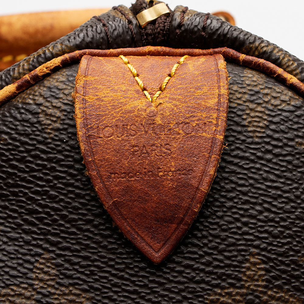 Louis Vuitton Vintage Monogram Canvas Speedy 30 Satchel - FINAL SALE (SHF-17455)