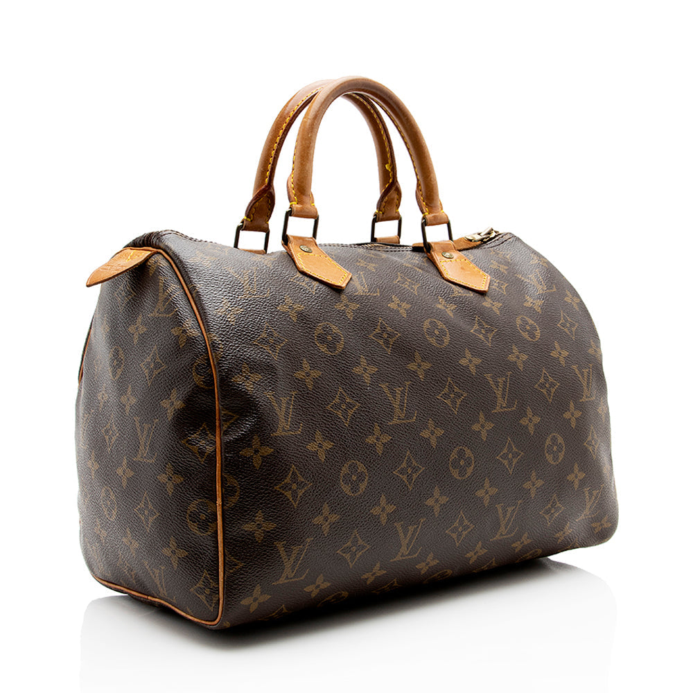 Louis Vuitton Vintage Monogram Canvas Speedy 30 Satchel (SHF-16597)