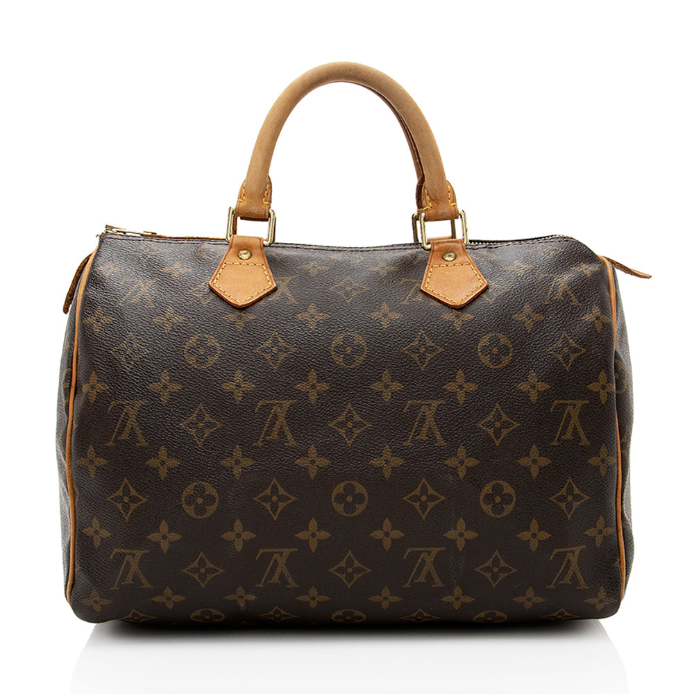 Louis Vuitton Vintage Monogram Canvas Speedy 30 Satchel (SHF-18381)