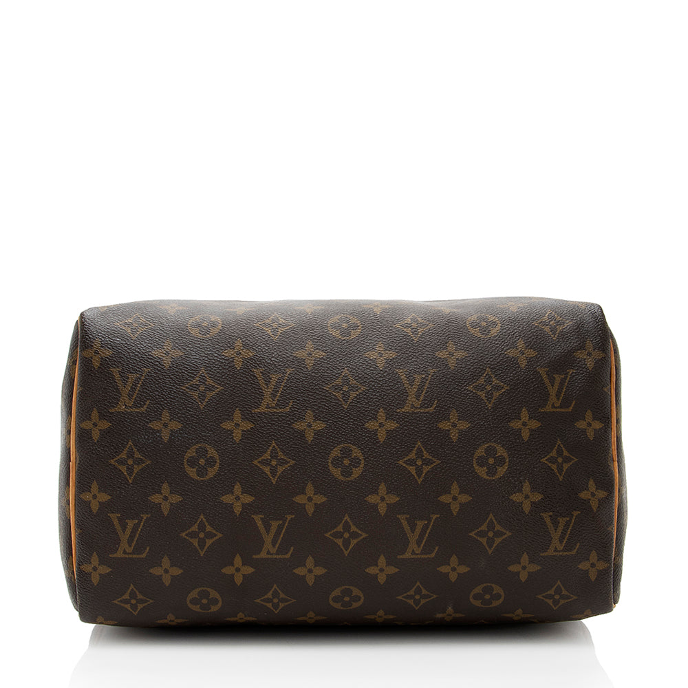Louis Vuitton Vintage Monogram Canvas Speedy 30 Satchel (SHF-18381)