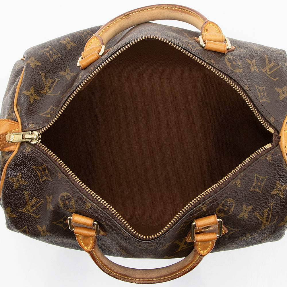 Louis Vuitton Vintage Monogram Canvas Speedy 30 Satchel (SHF-18381)