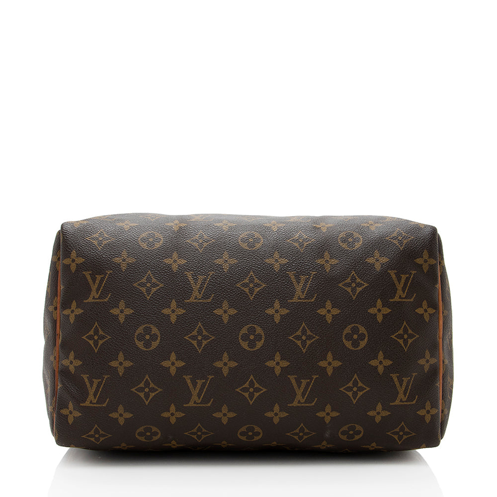 Louis Vuitton Vintage Monogram Canvas Speedy 30 Satchel (SHF-18387)