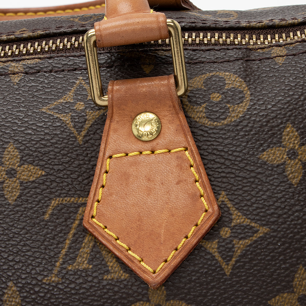 Louis Vuitton Vintage Monogram Canvas Speedy 30 Satchel (SHF-18387)