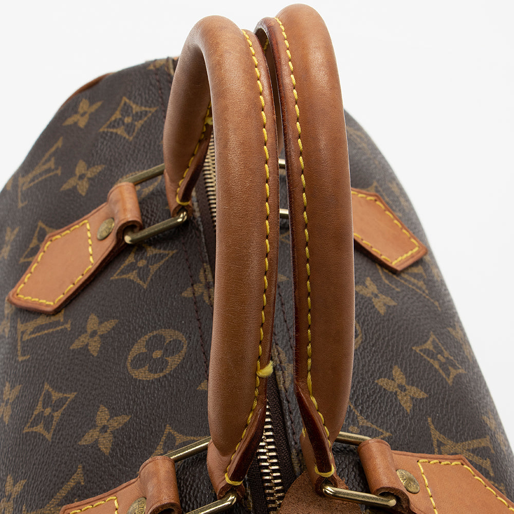 Louis Vuitton Vintage Monogram Canvas Speedy 30 Satchel (SHF-18387)
