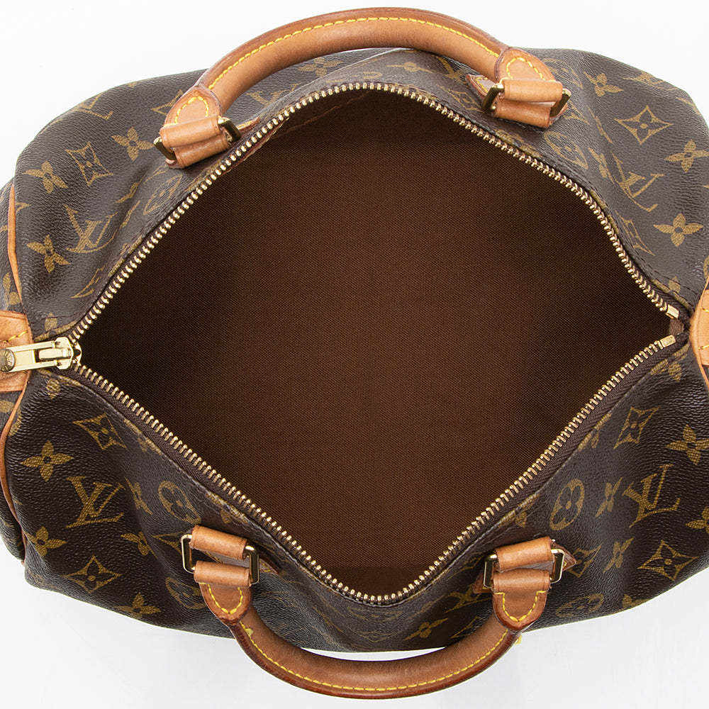 Louis Vuitton Vintage Monogram Canvas Speedy 30 Satchel (SHF-18387)
