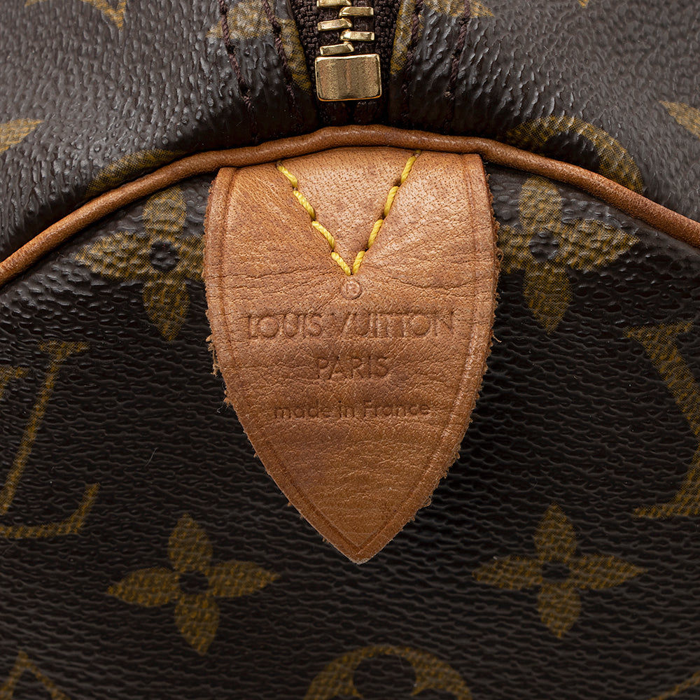 Louis Vuitton Vintage Monogram Canvas Speedy 30 Satchel (SHF-18387)