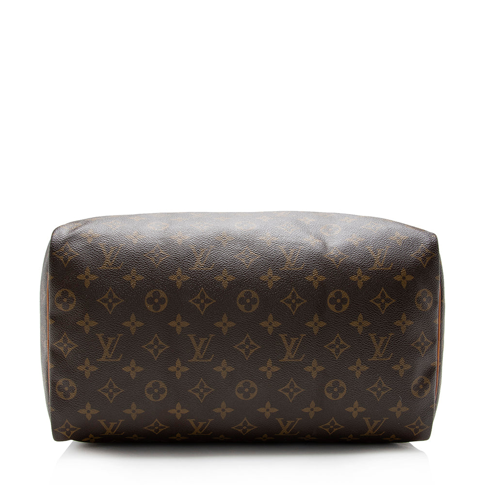 Louis Vuitton Vintage Monogram Canvas Speedy 35 Satchel (SHF-15240)