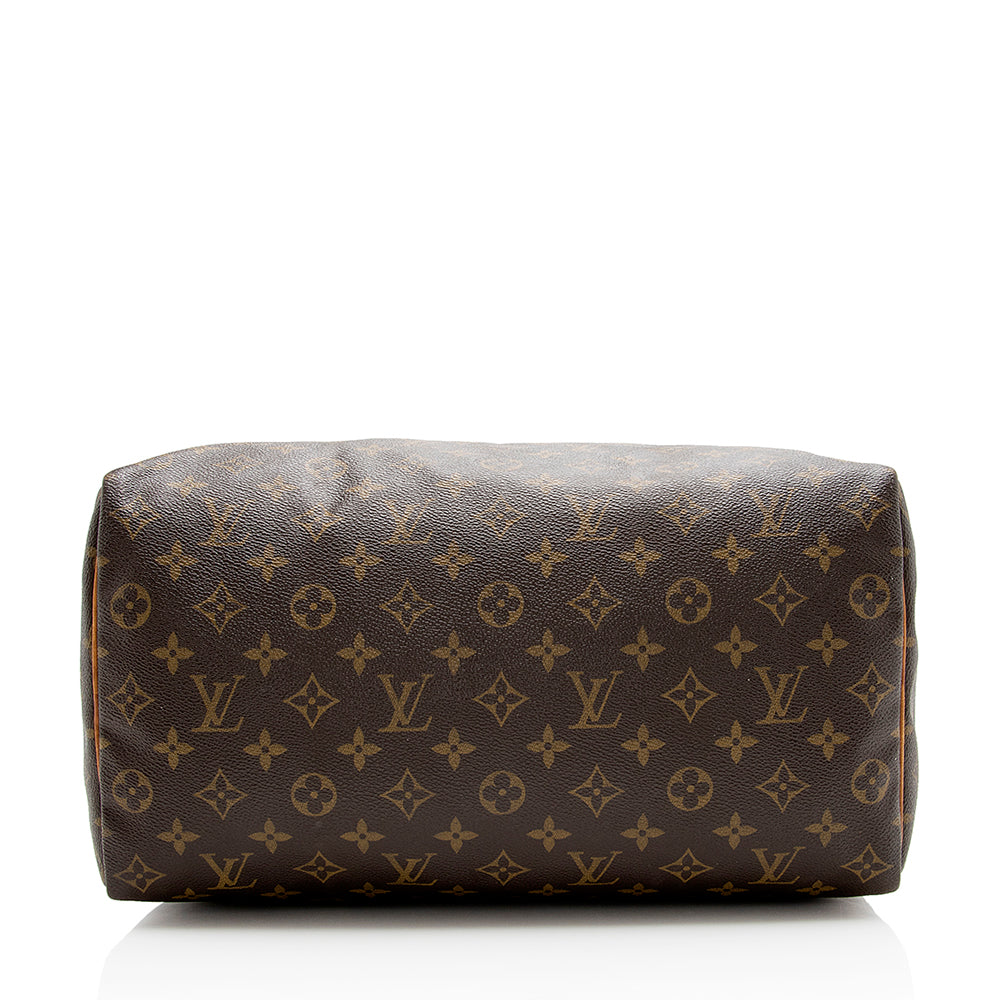 Louis Vuitton Vintage Monogram Canvas Speedy 35 Satchel (SHF-15810)