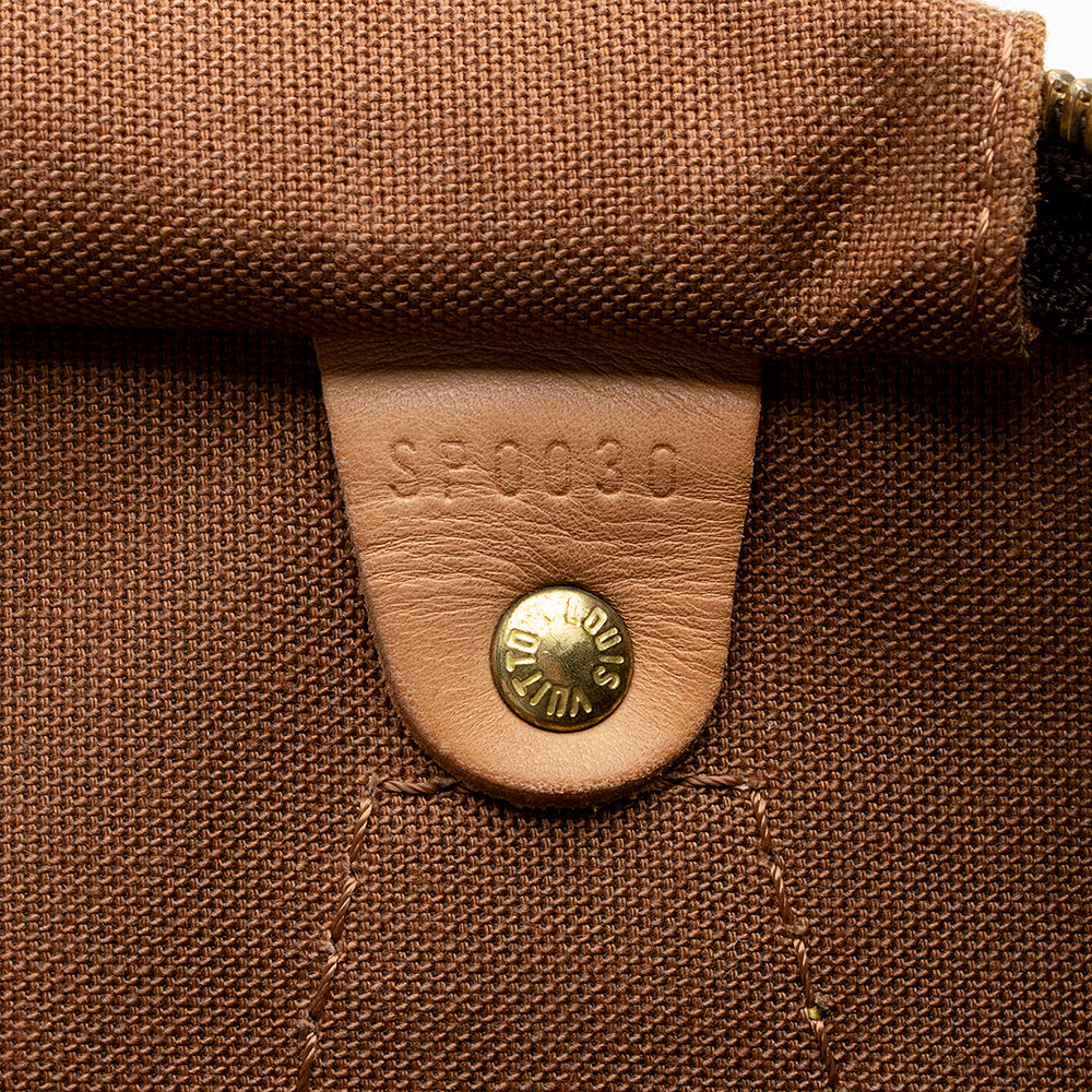 Louis Vuitton Vintage Monogram Canvas Speedy 35 Satchel (SHF-15810)