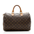 Louis Vuitton Vintage Monogram Canvas Speedy 35 Satchel (SHF-15810)