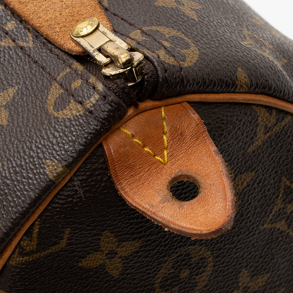 Louis Vuitton Vintage Monogram Canvas Speedy 35 Satchel (SHF-18363)