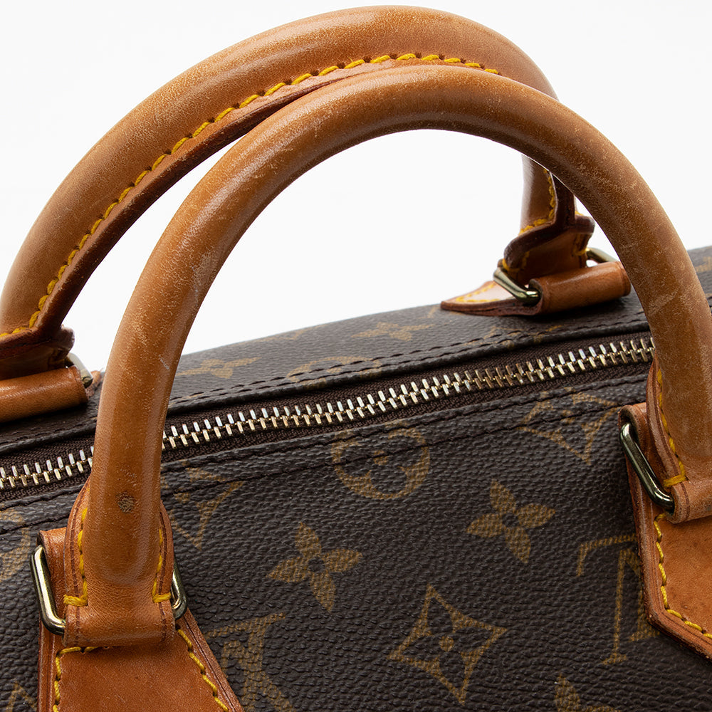 Louis Vuitton Vintage Monogram Canvas Speedy 35 Satchel (SHF-18363)