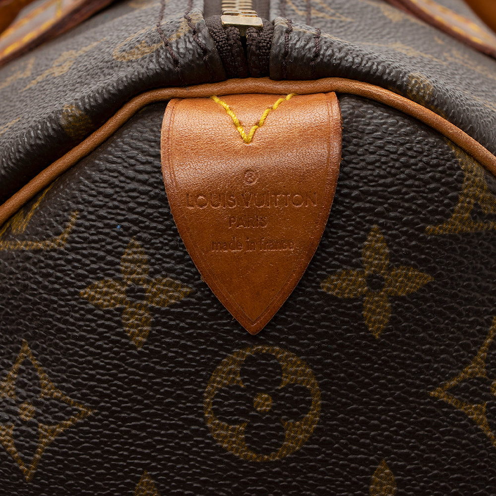 Louis Vuitton Vintage Monogram Canvas Speedy 35 Satchel (SHF-18363)