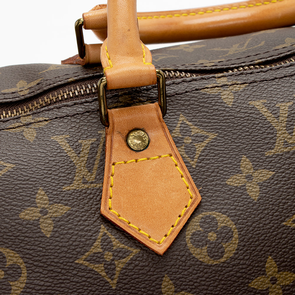 Louis Vuitton Vintage Monogram Canvas Speedy 40 Satchel (SHF-16124)