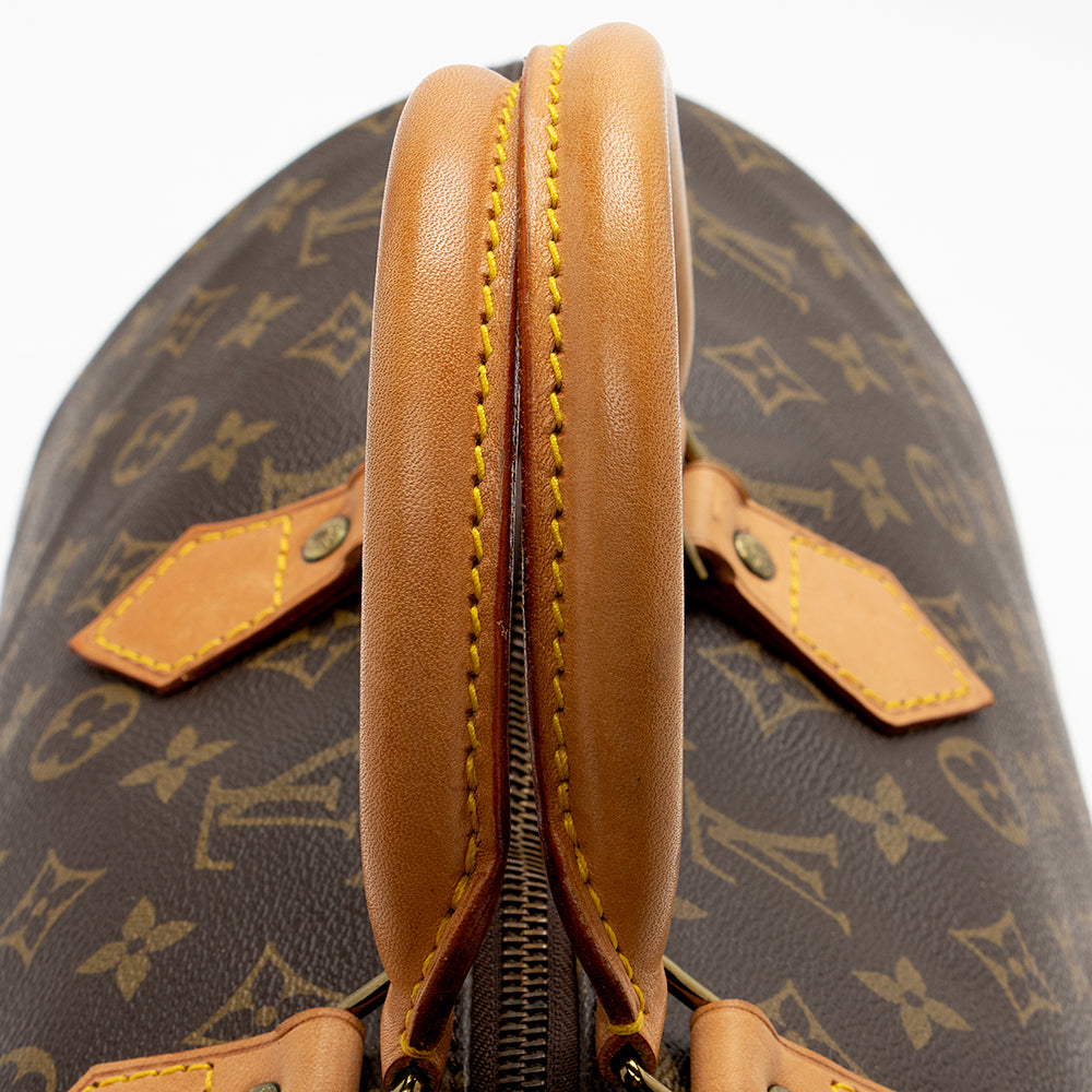 Louis Vuitton Vintage Monogram Canvas Speedy 40 Satchel (SHF-16124)
