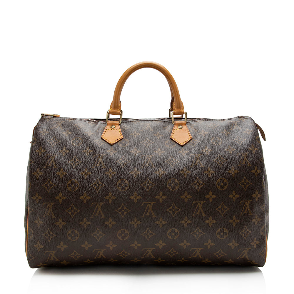 Louis Vuitton Vintage Monogram Canvas Speedy 40 Satchel (SHF-16140)