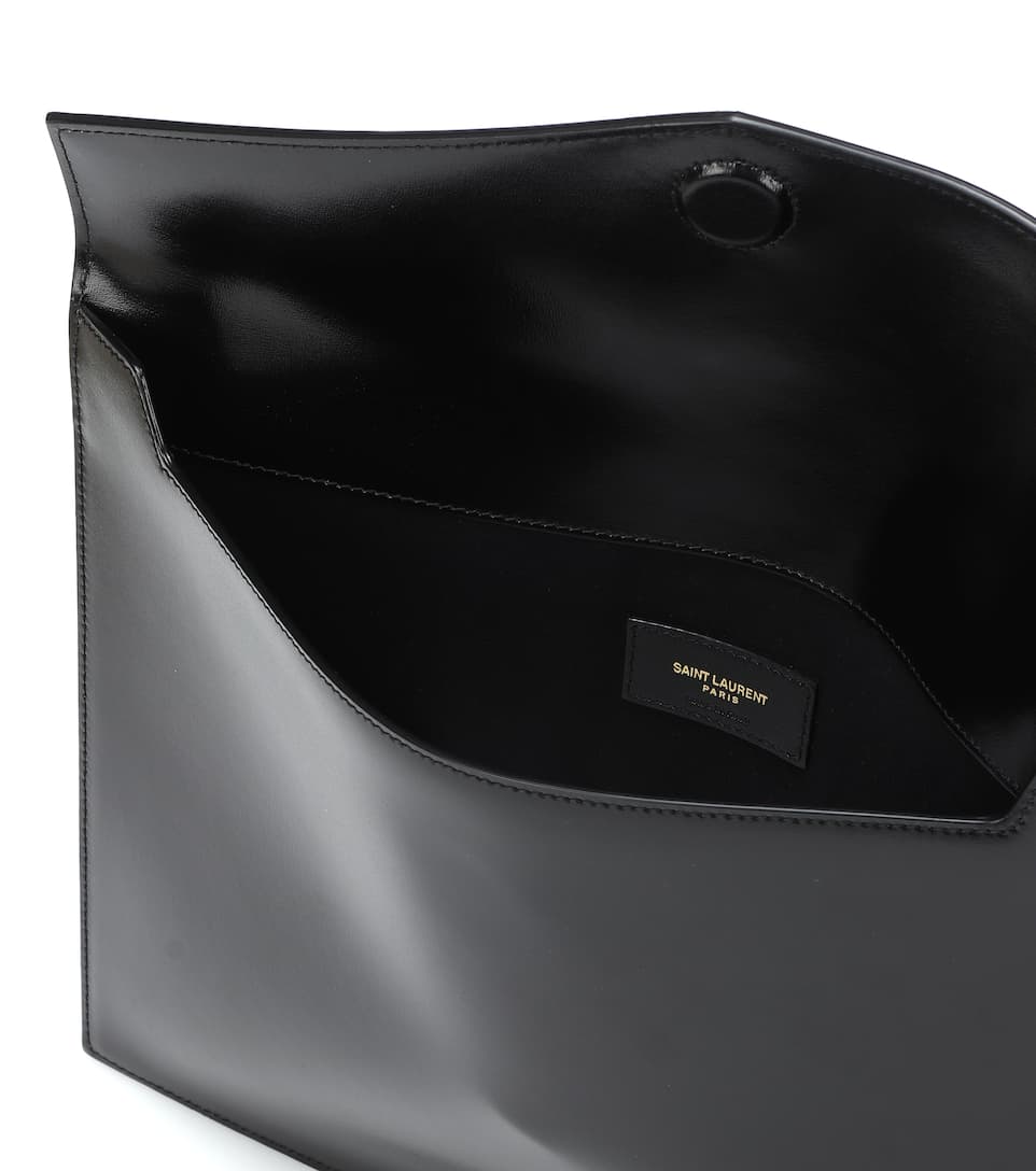 Uptown Large Leather Clutch