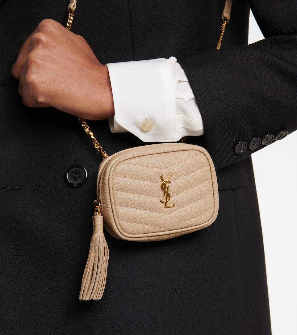 Lou Micro Leather Crossbody Bag