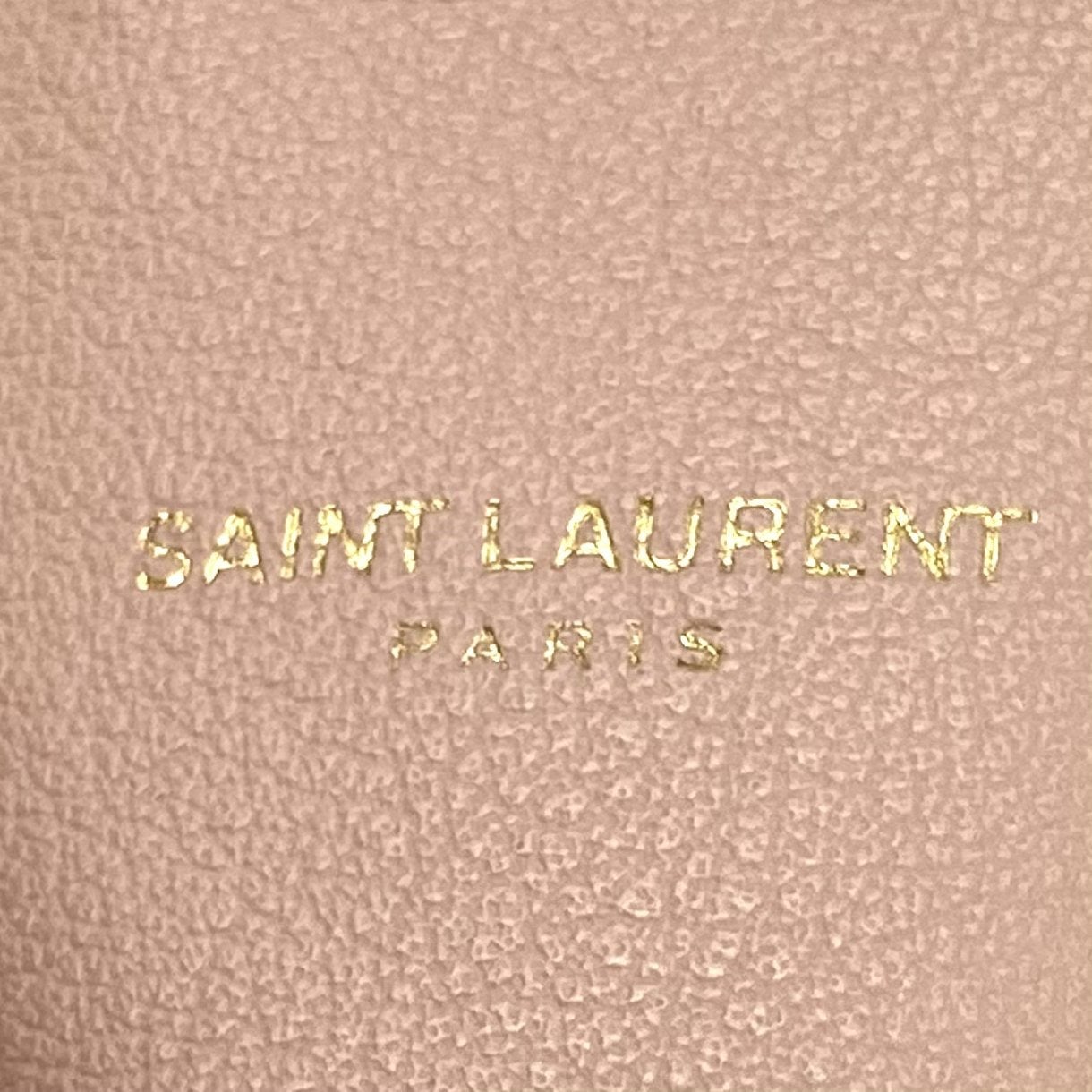 SAINT LAURENT Leather Shopper Tote Tall