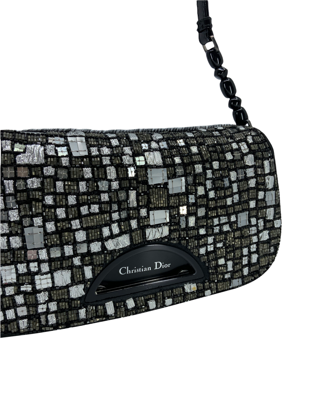 Christian Dior Beaded Calf Hair Malice Bag
