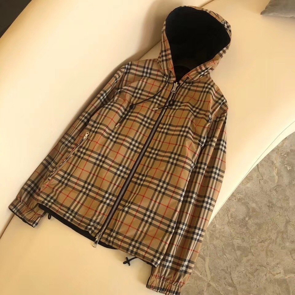 Burberry Reversible Vintage Check Hooded Jacket