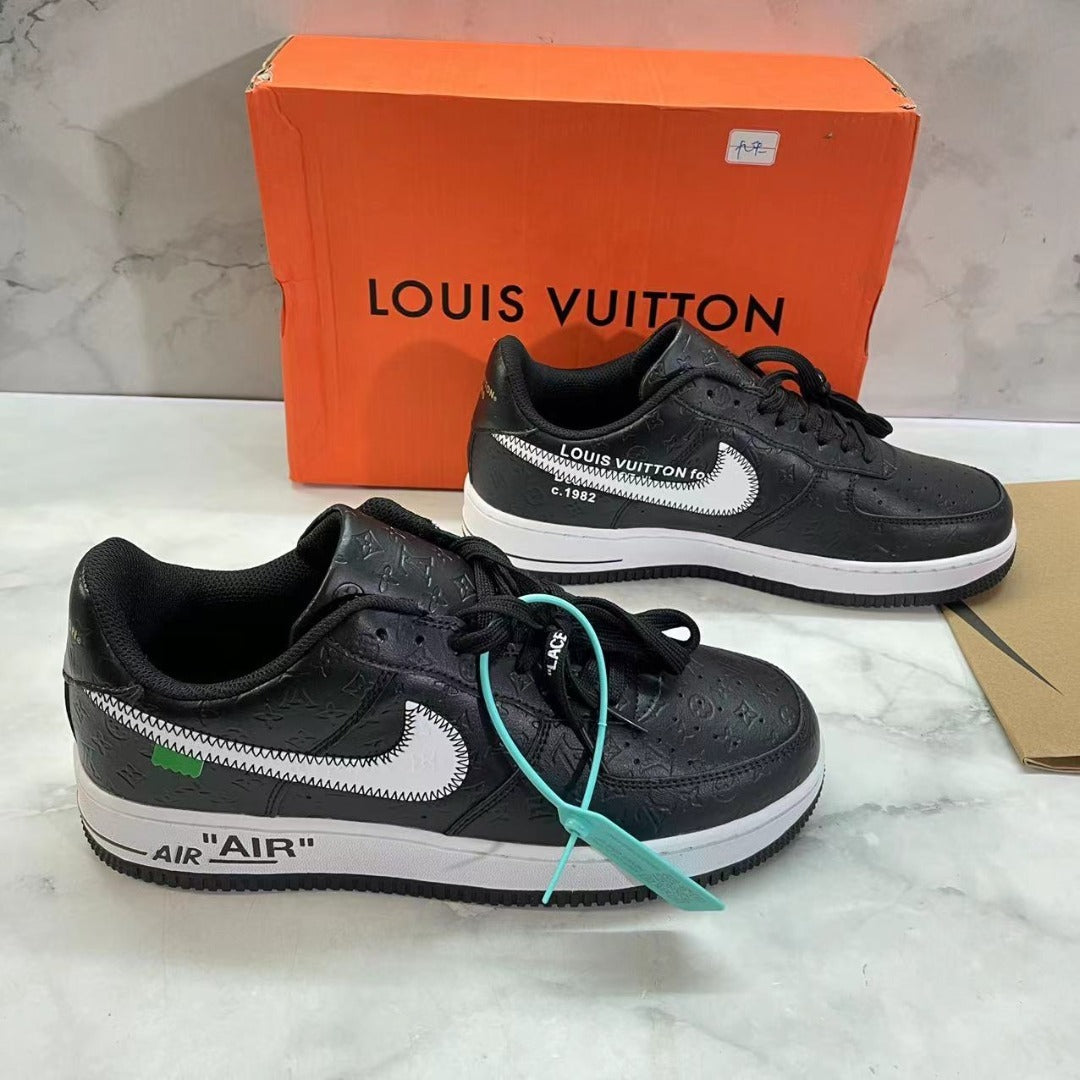 Louis Vuitton x Off-White x Nike Air Force 1 Black