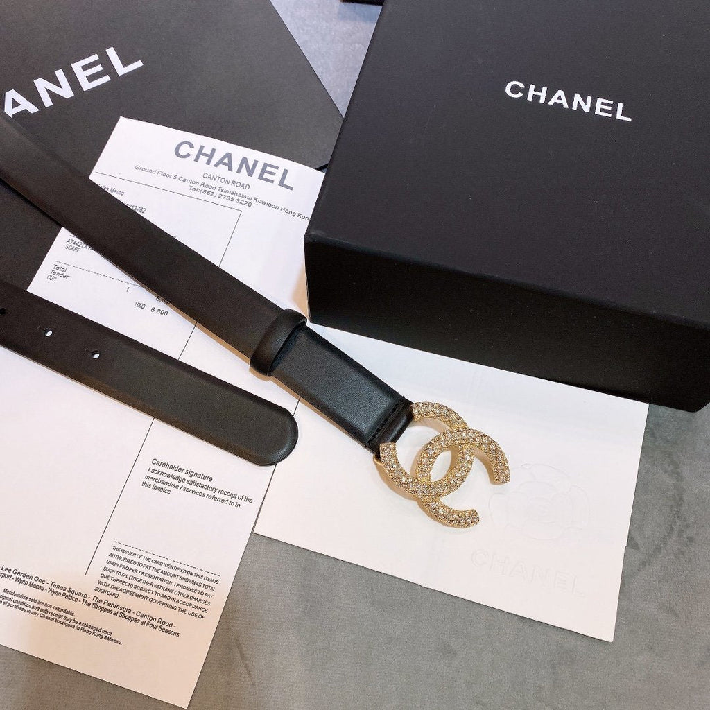 Chanel Belt With Double C Buckle