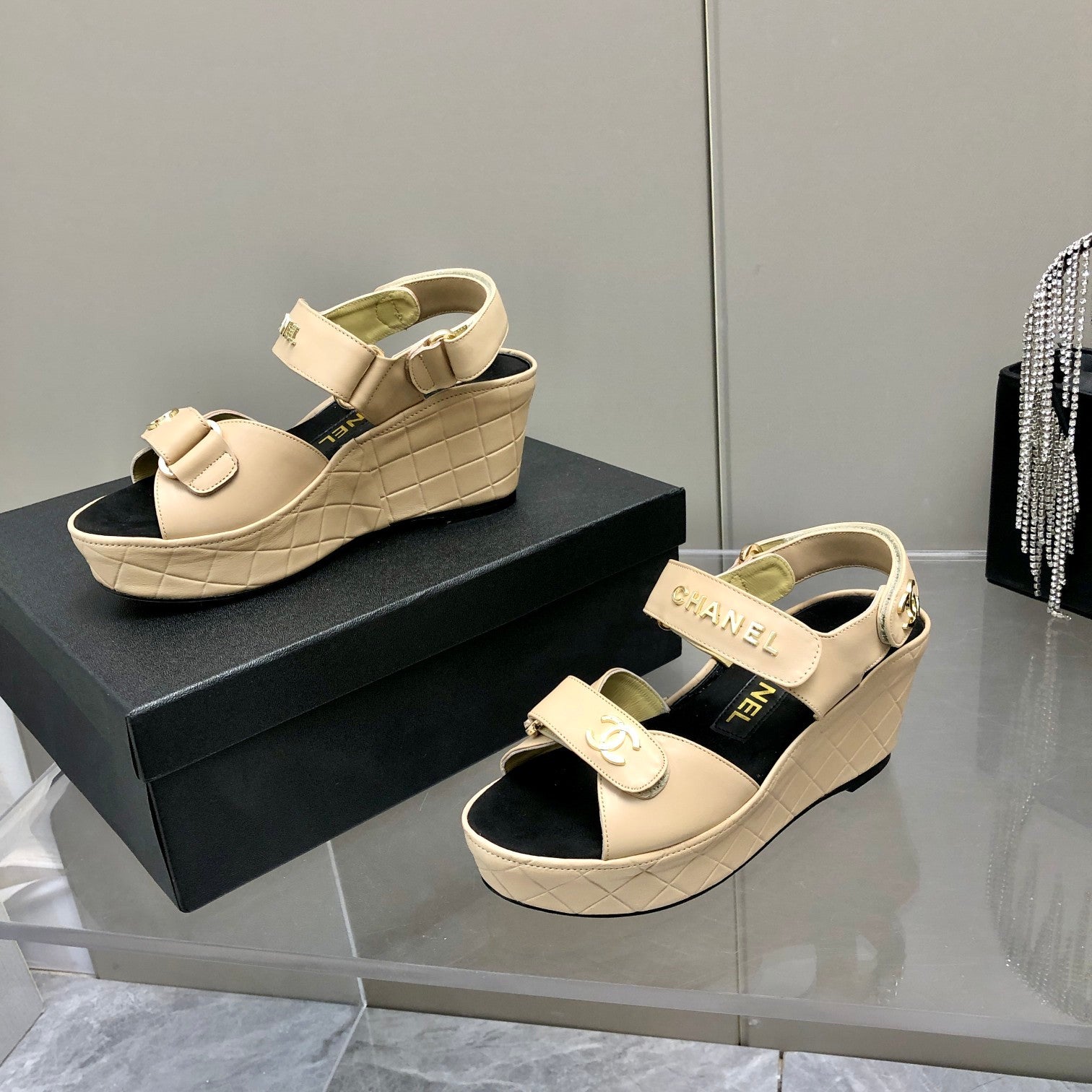 Chanel Sandals Cream