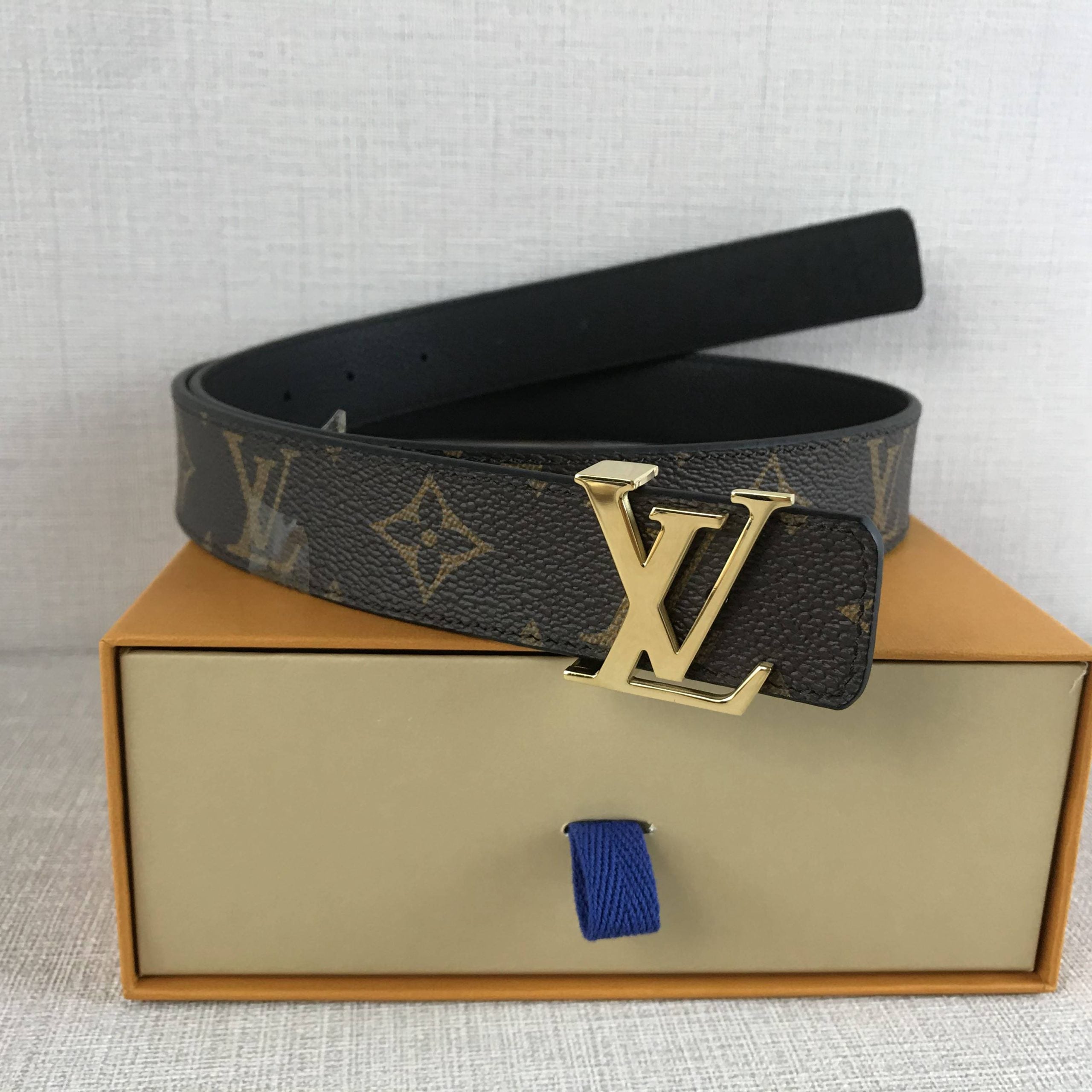 Louis Vuitton LV Initiales Reversible Belt Black