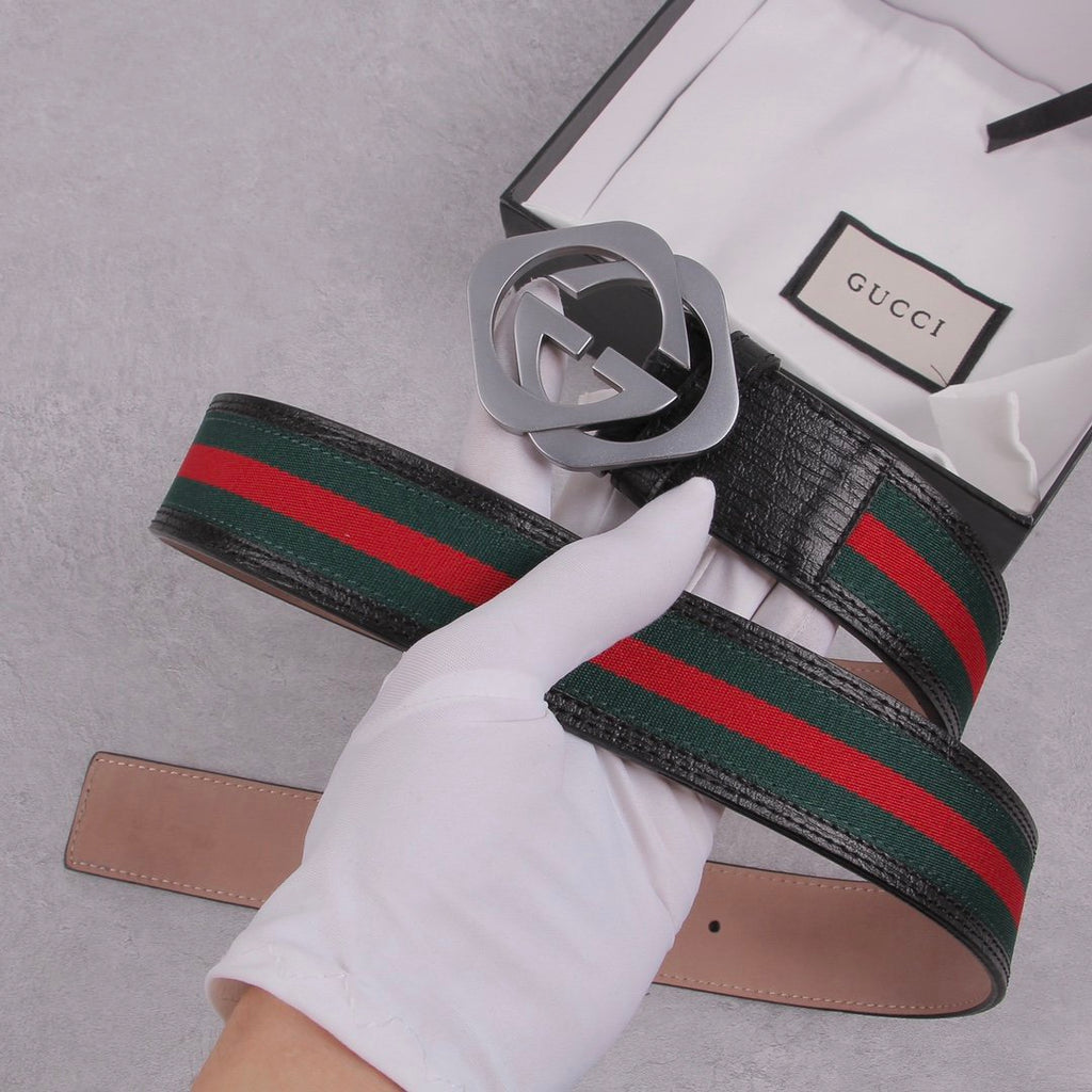 Gucci Belt With Double G Buckle Black