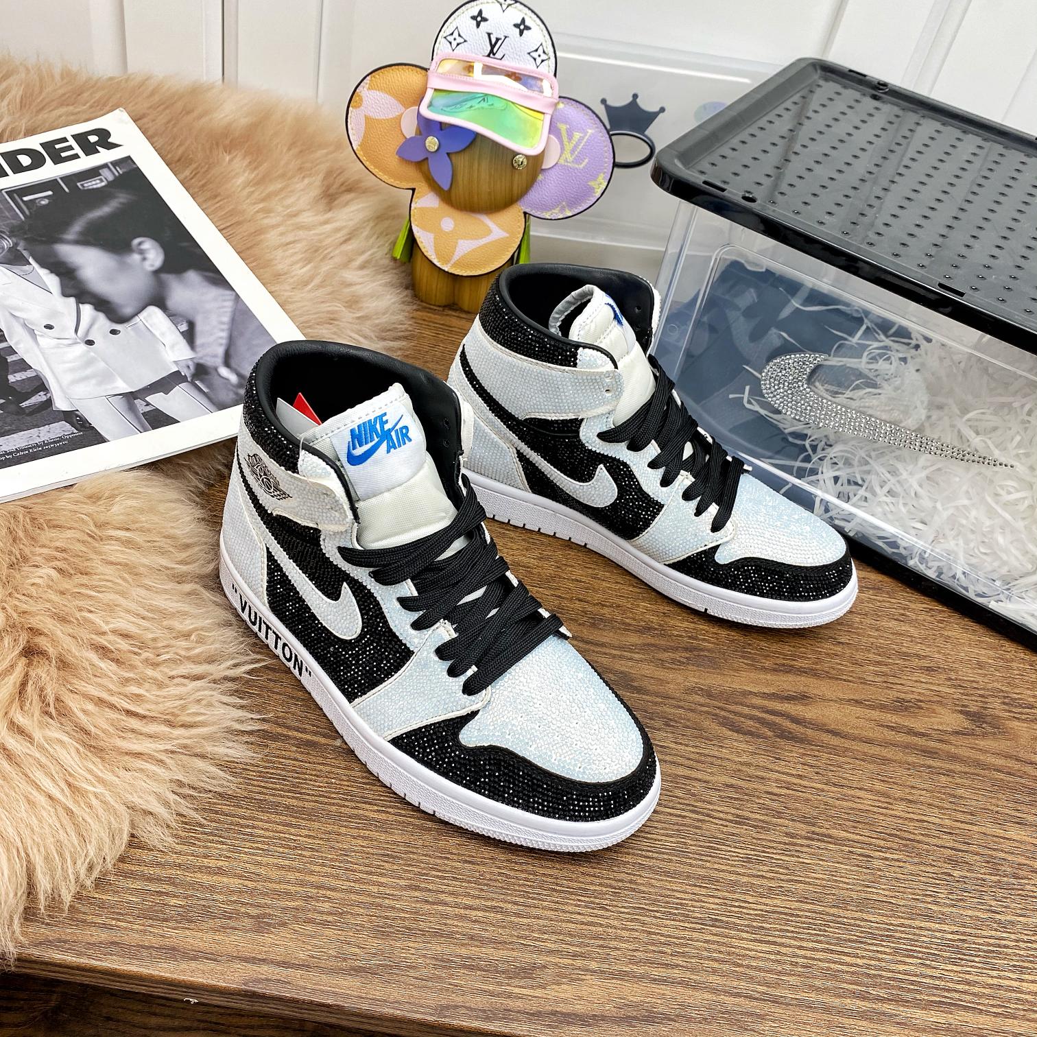 Nike Louis Vuitton High Top Beaded Women