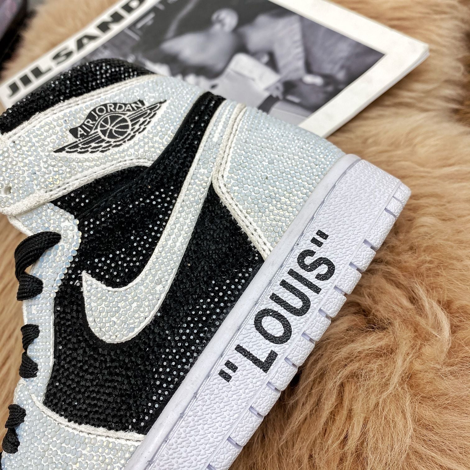 Nike Louis Vuitton High Top Beaded Women