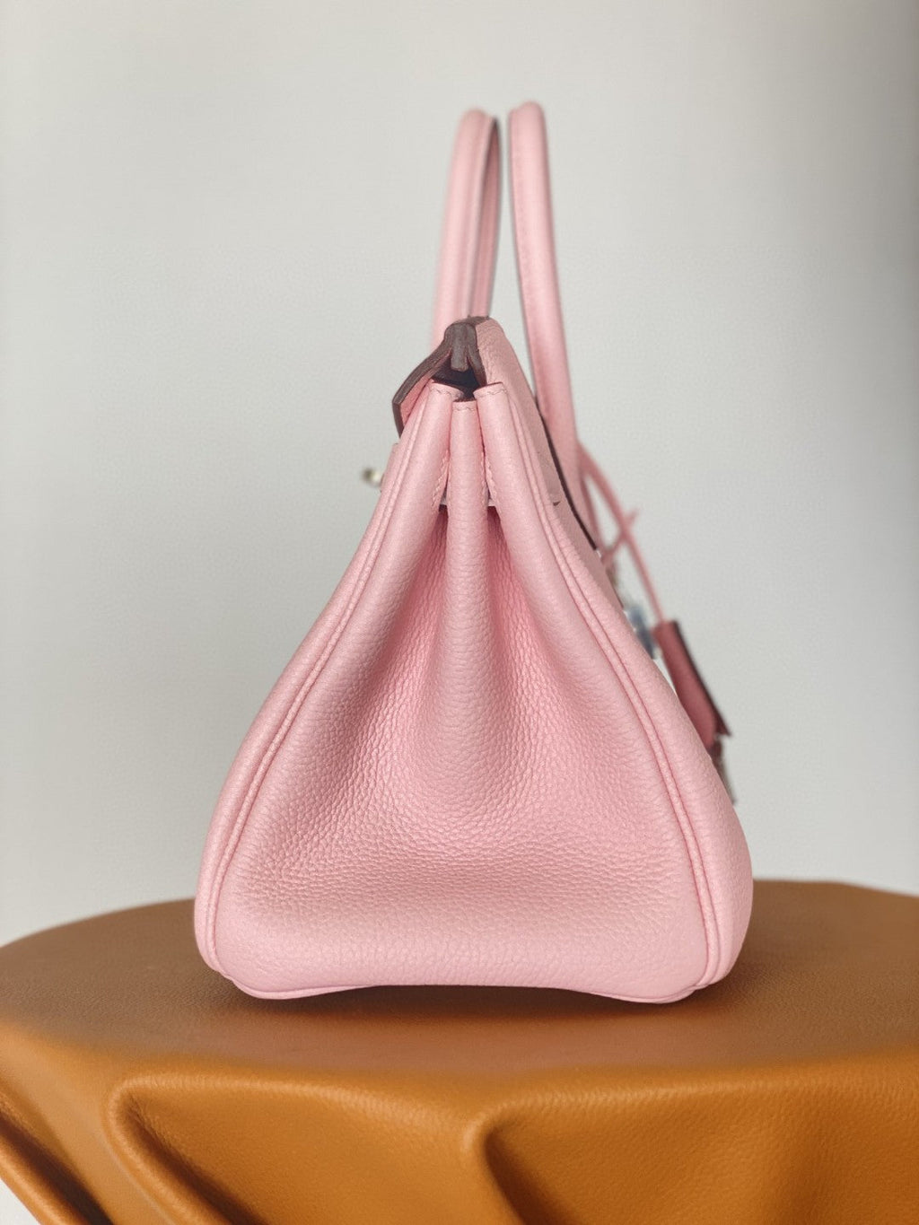 Hermes Birkin 25 Nata Swift Silver Hardware Pink