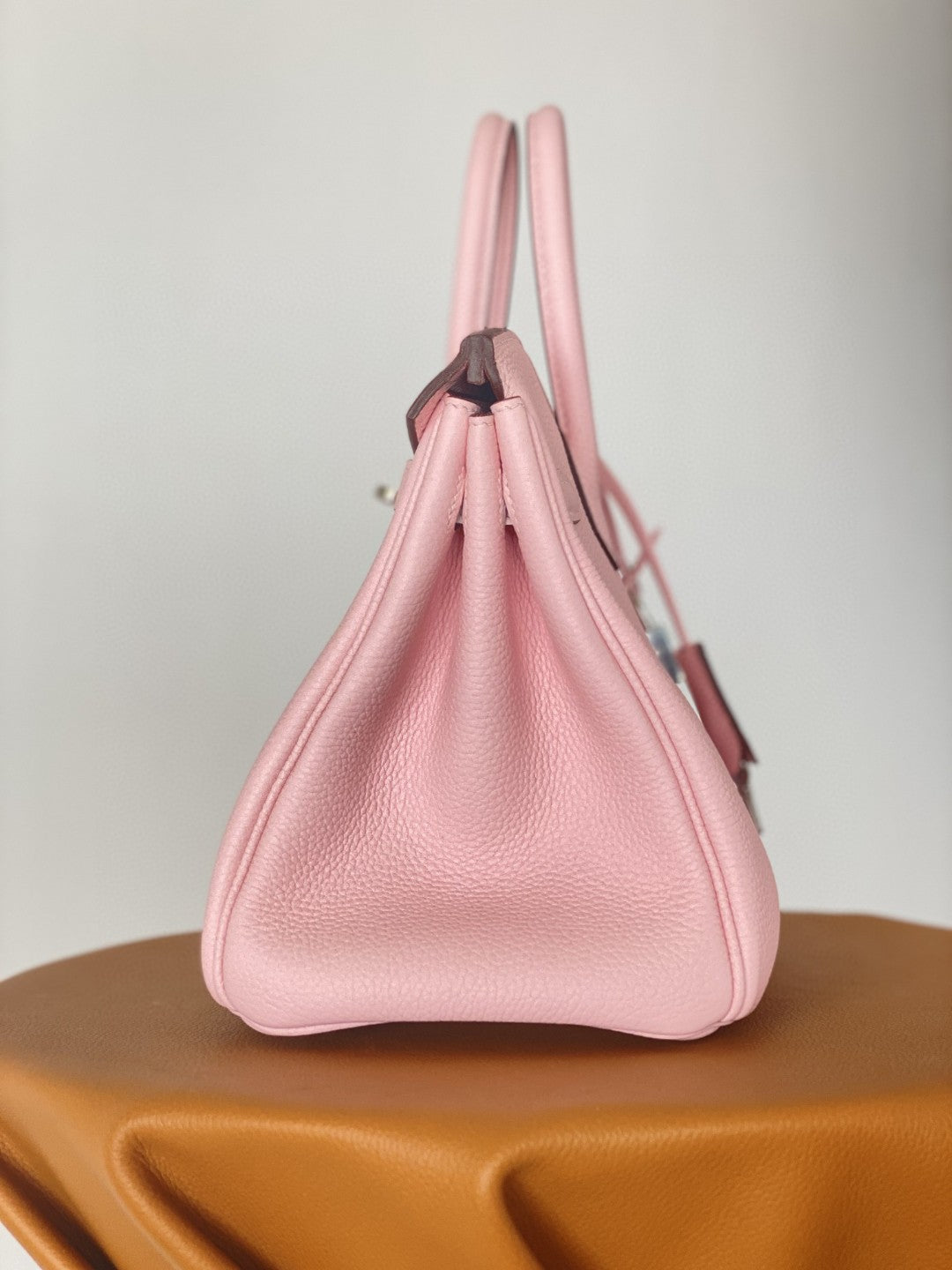 Hermes Birkin 25 Nata Swift Silver Hardware Pink
