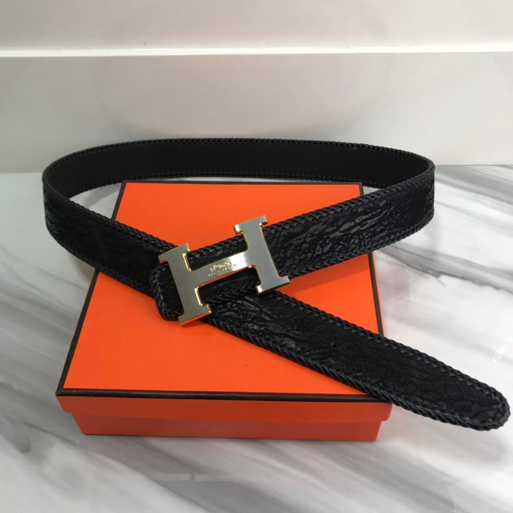 Hermes Quizz Touareg Belt Buckle & Reversible Leather Black