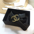 Chanel Belt With Double C Buckle Black
