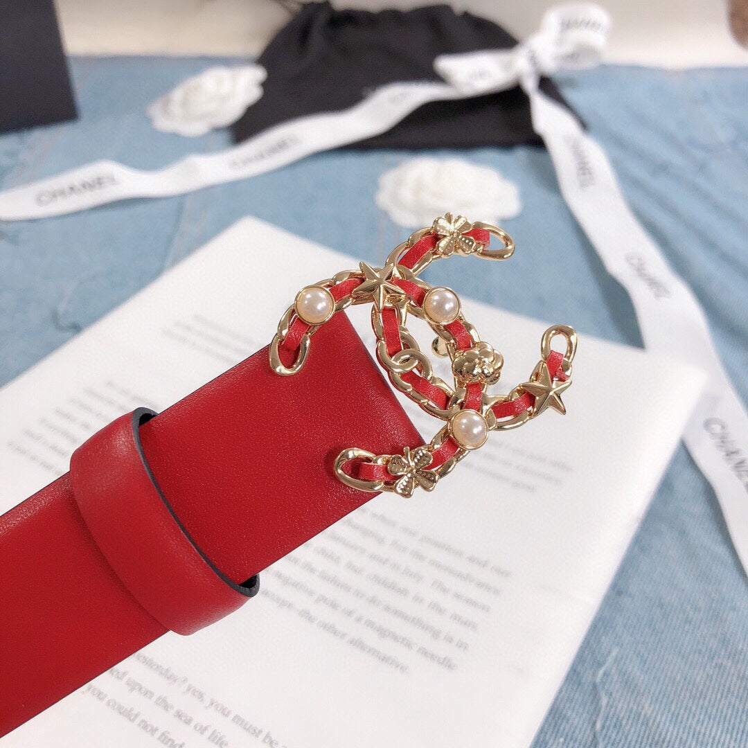 Chanel Belt With Double C Buckle