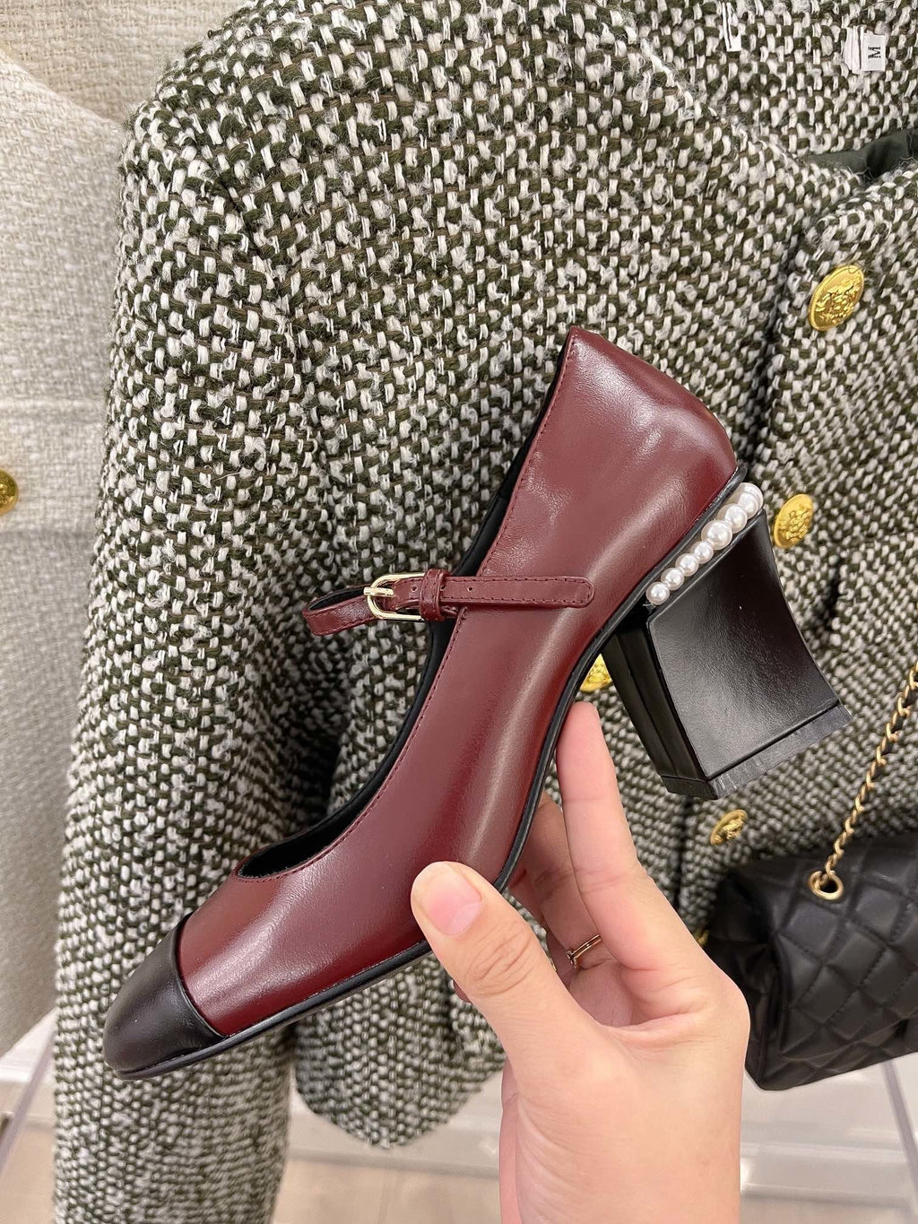 Chanel Open Shoes Red