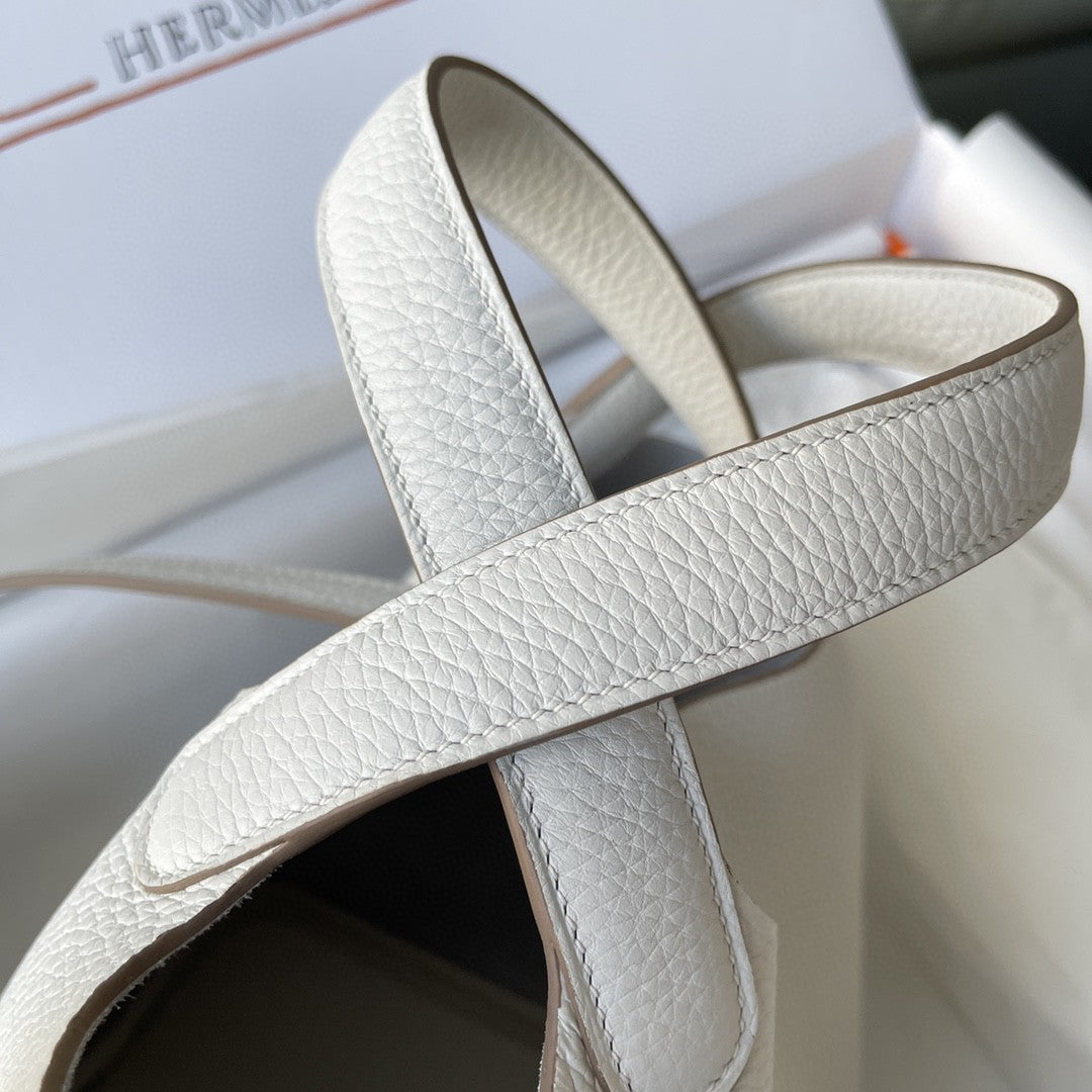 Hermes Picotin Lock 18 Bag White