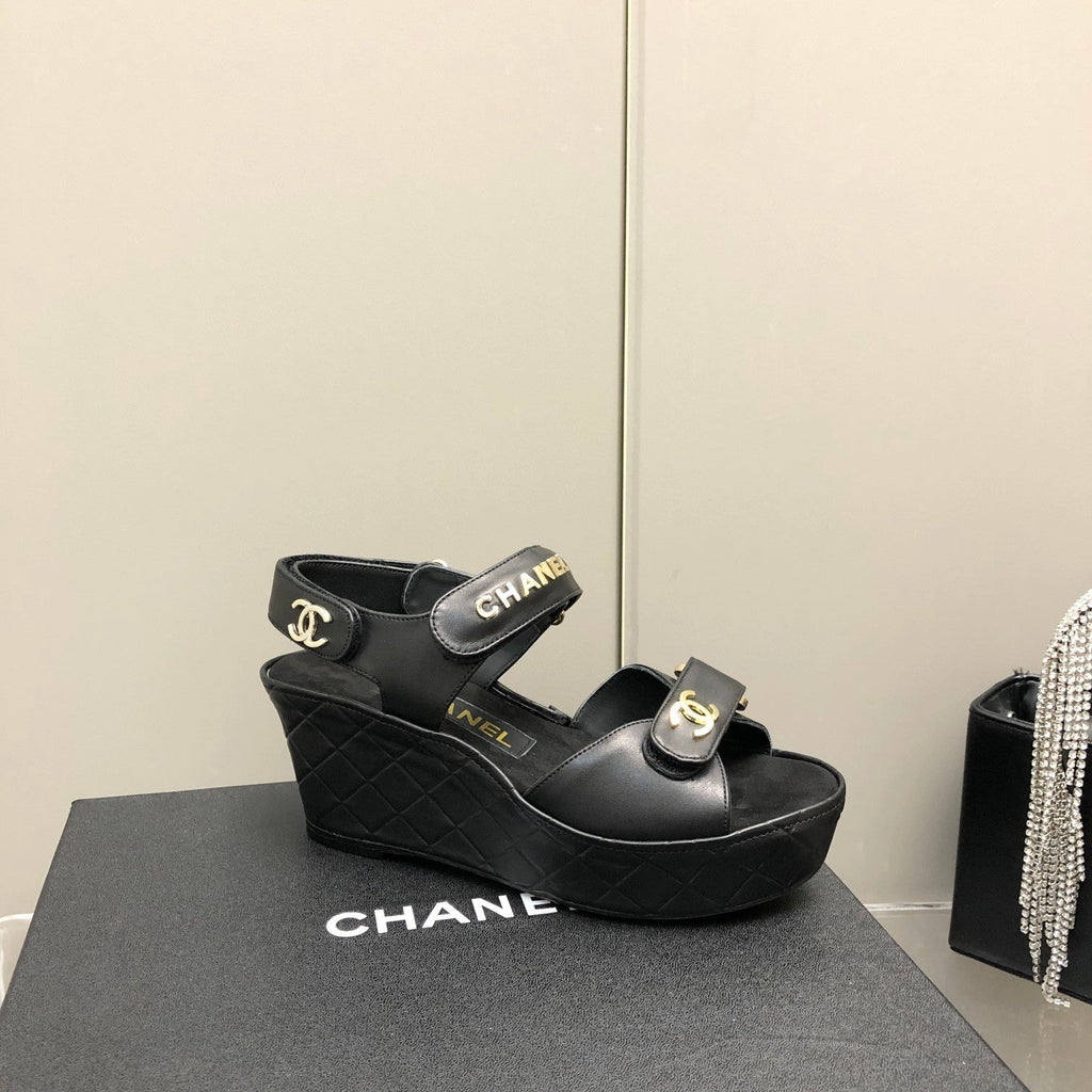 Chanel Sandals Black