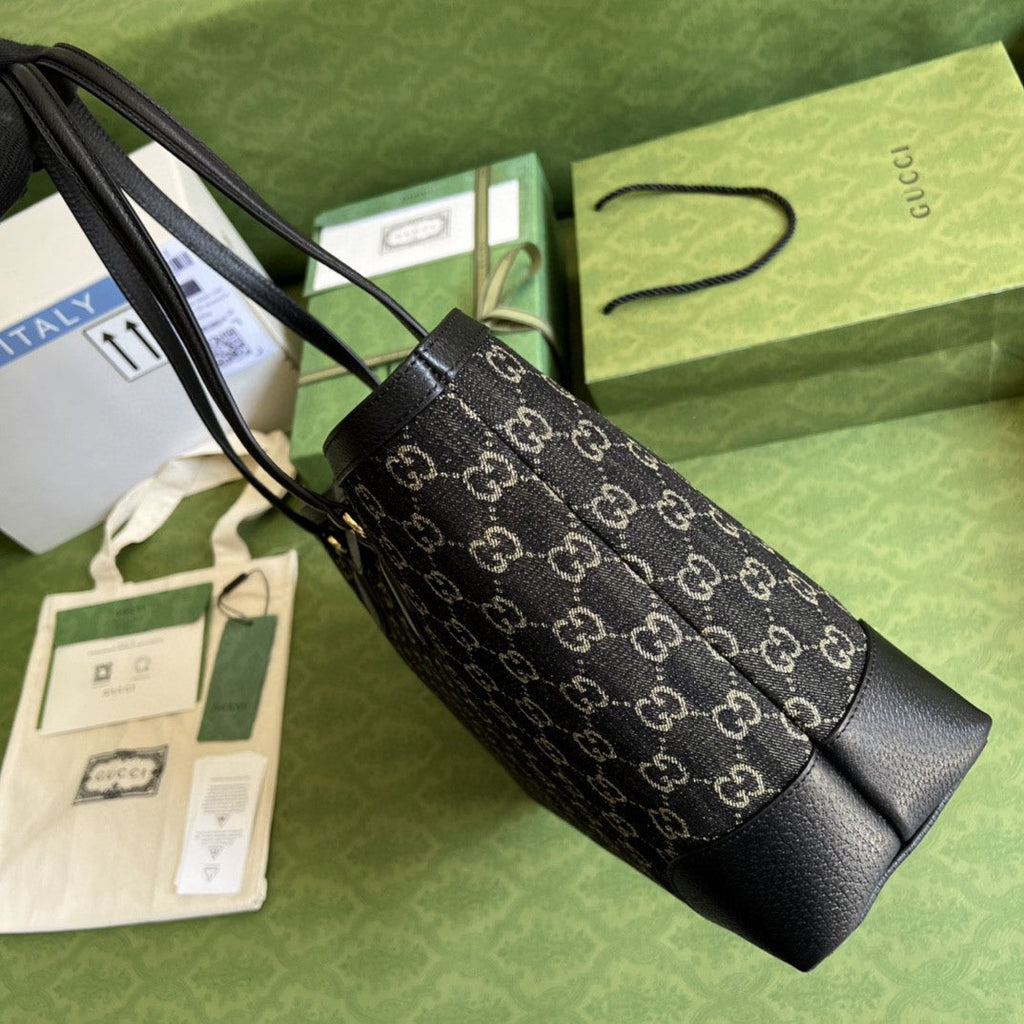 Gucci 631685 Ophidia Jumbo GG Medium Tote Bag 38cm Black