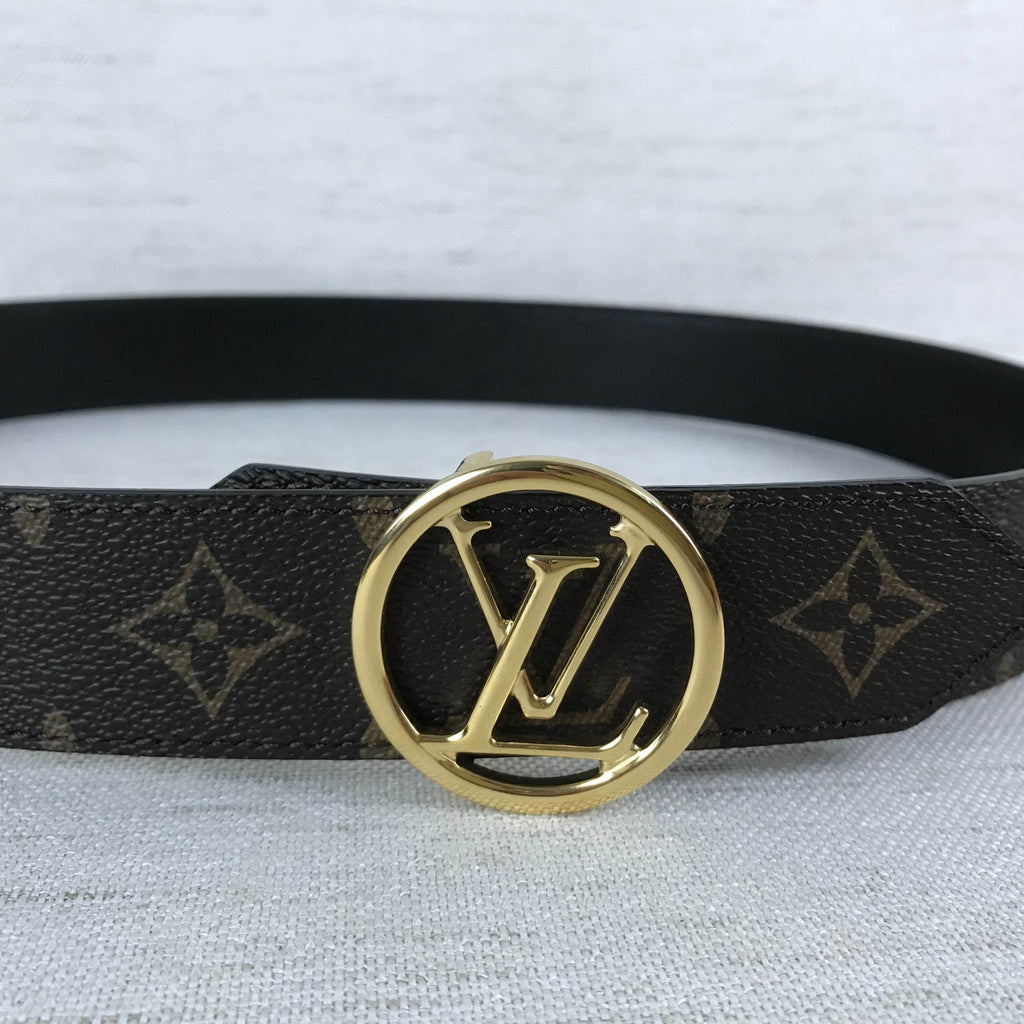 Louis Vuitton Cricle LV Initiales Belt Black