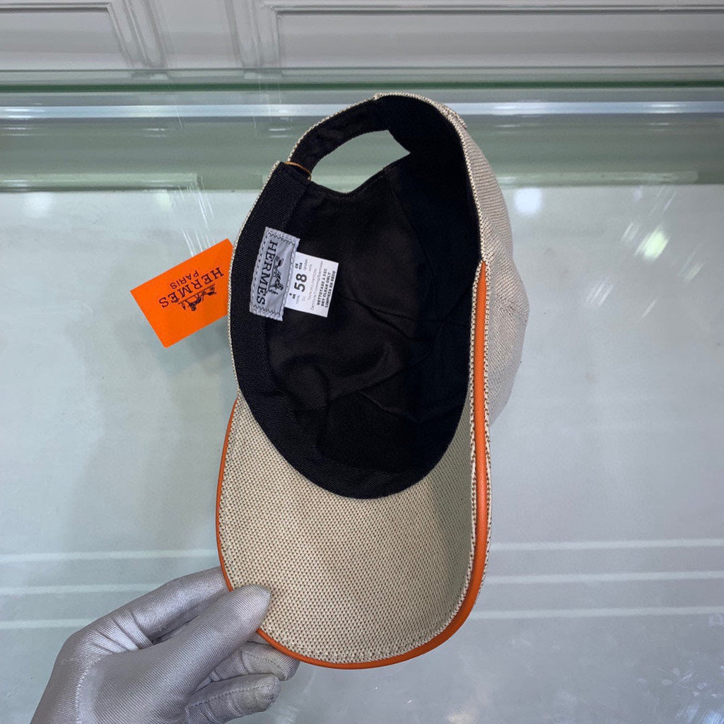 Hermes Davis H Primavera Cap Beige