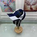 Gucci Canvas Baseball Cap with Web White And Blue