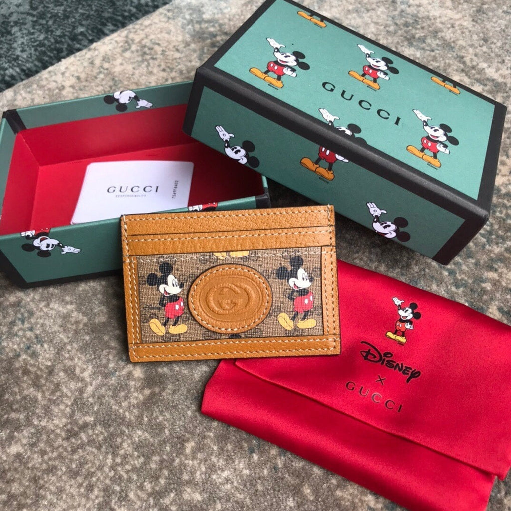 Gucci Disney Mickey Orange Cardholder 10cm