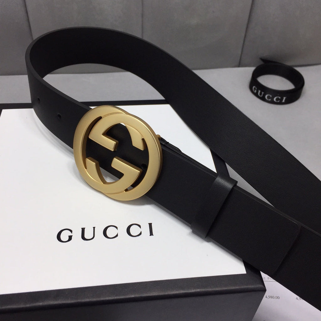 Gucci Belt With Double G Buckle Black