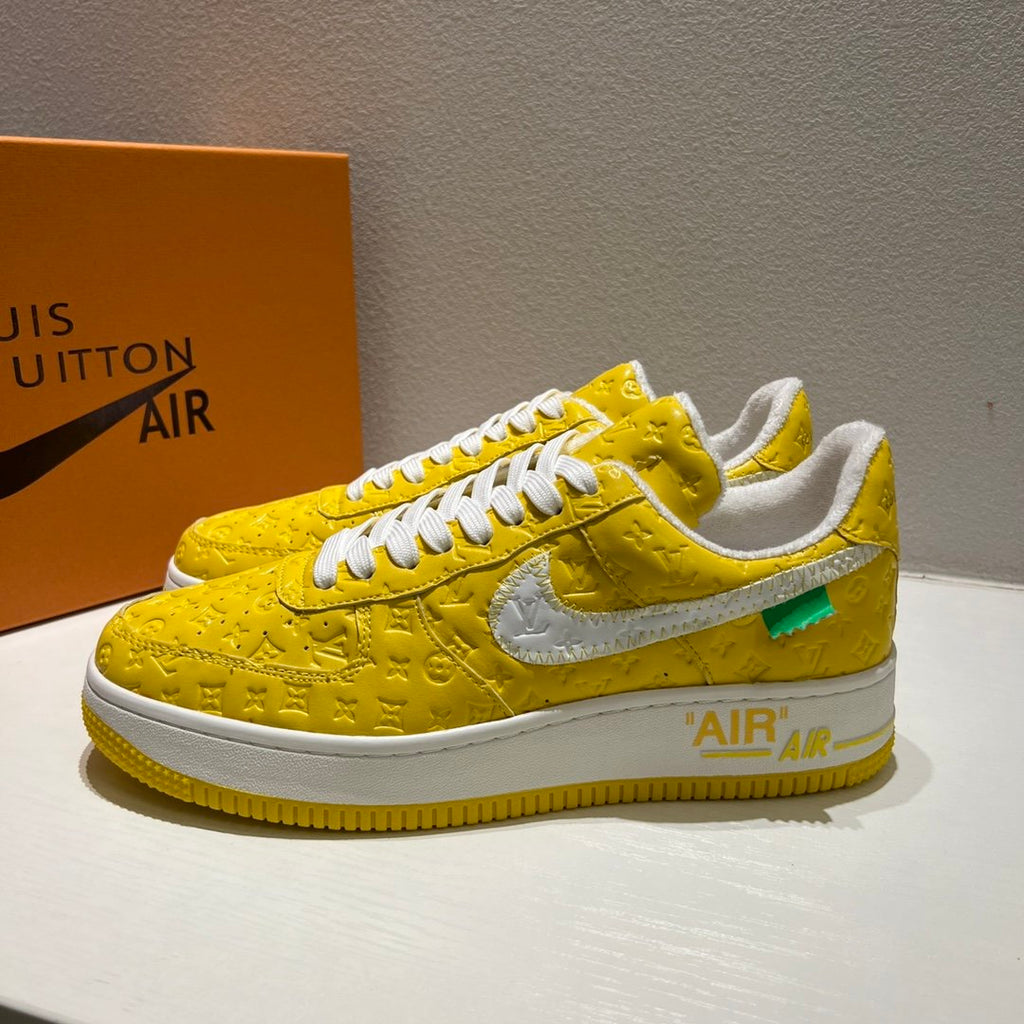 Louis Vuitton x Off-White x Nike Air Force 1 Yellow