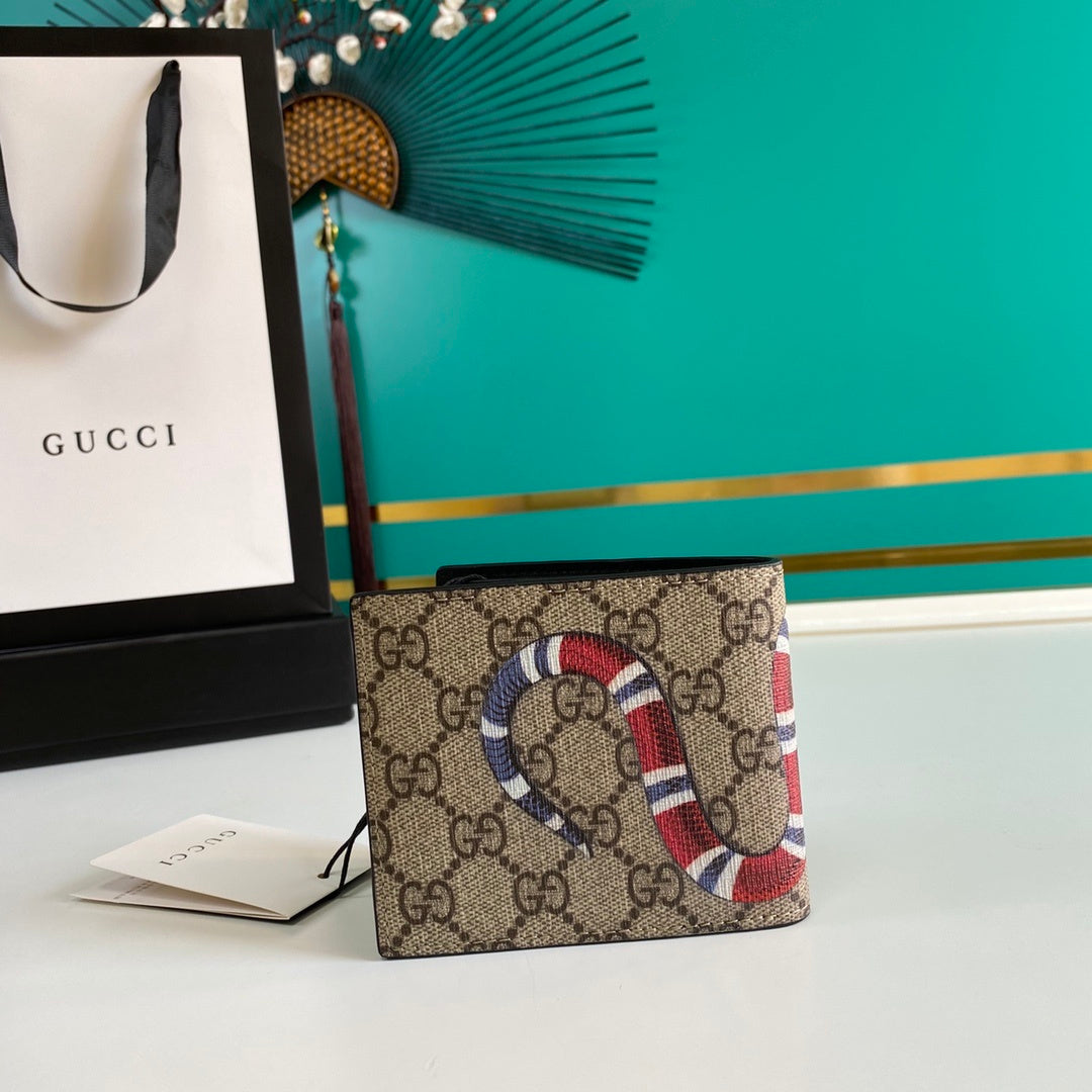 Gucci Bestiary Wallet With King Snake 11cm