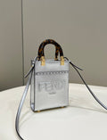 Fendi Mini Sunshine Shopper 18cm Silver
